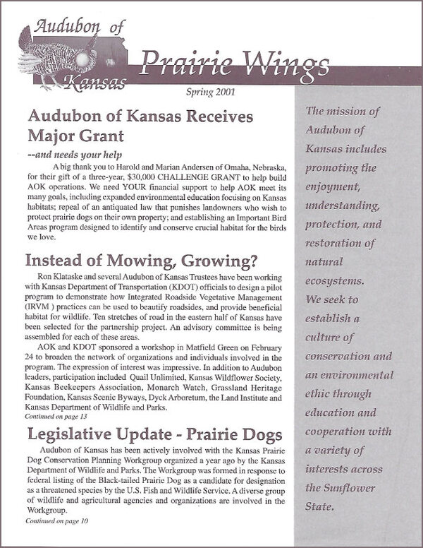 Spring 2001 Issue