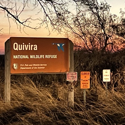 Quivira National Wildlife Refuge sign
